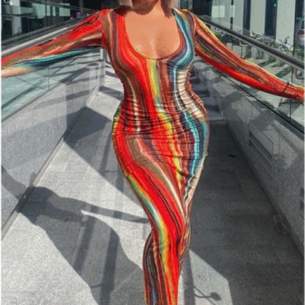Work of art bodycon dress (Fashion nova)